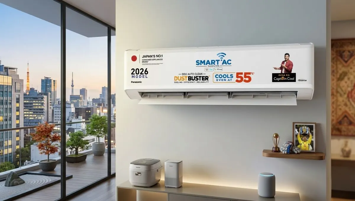 Panasonic 2026 Model 1.5 Ton 5 Star Split Inverter AC